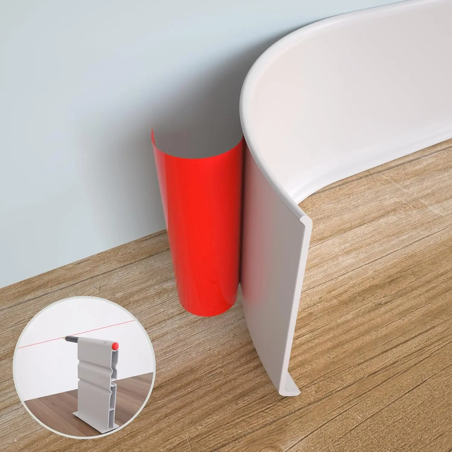 Baseboard Molding Trim - Moulure de plinthe flexible, 6 pouces