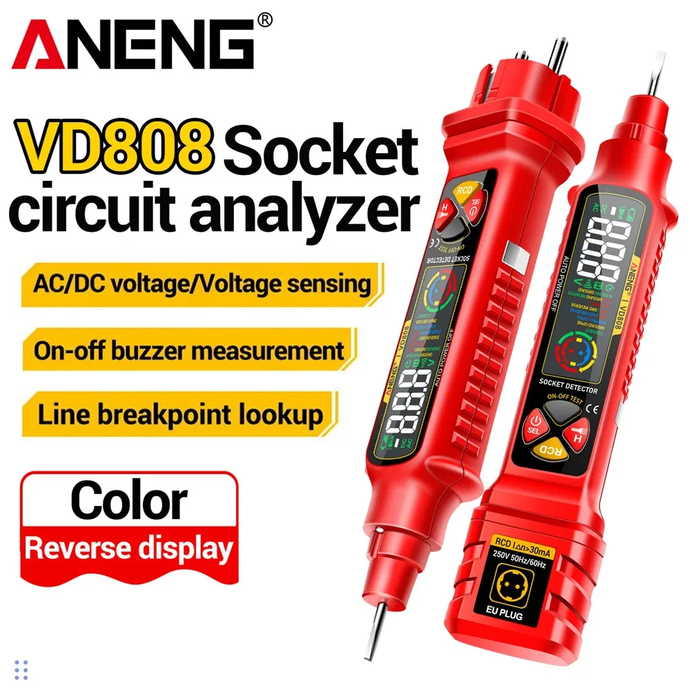 Circuit Breaker Finder - Analyseur de circuit électrique ANENG VD808,