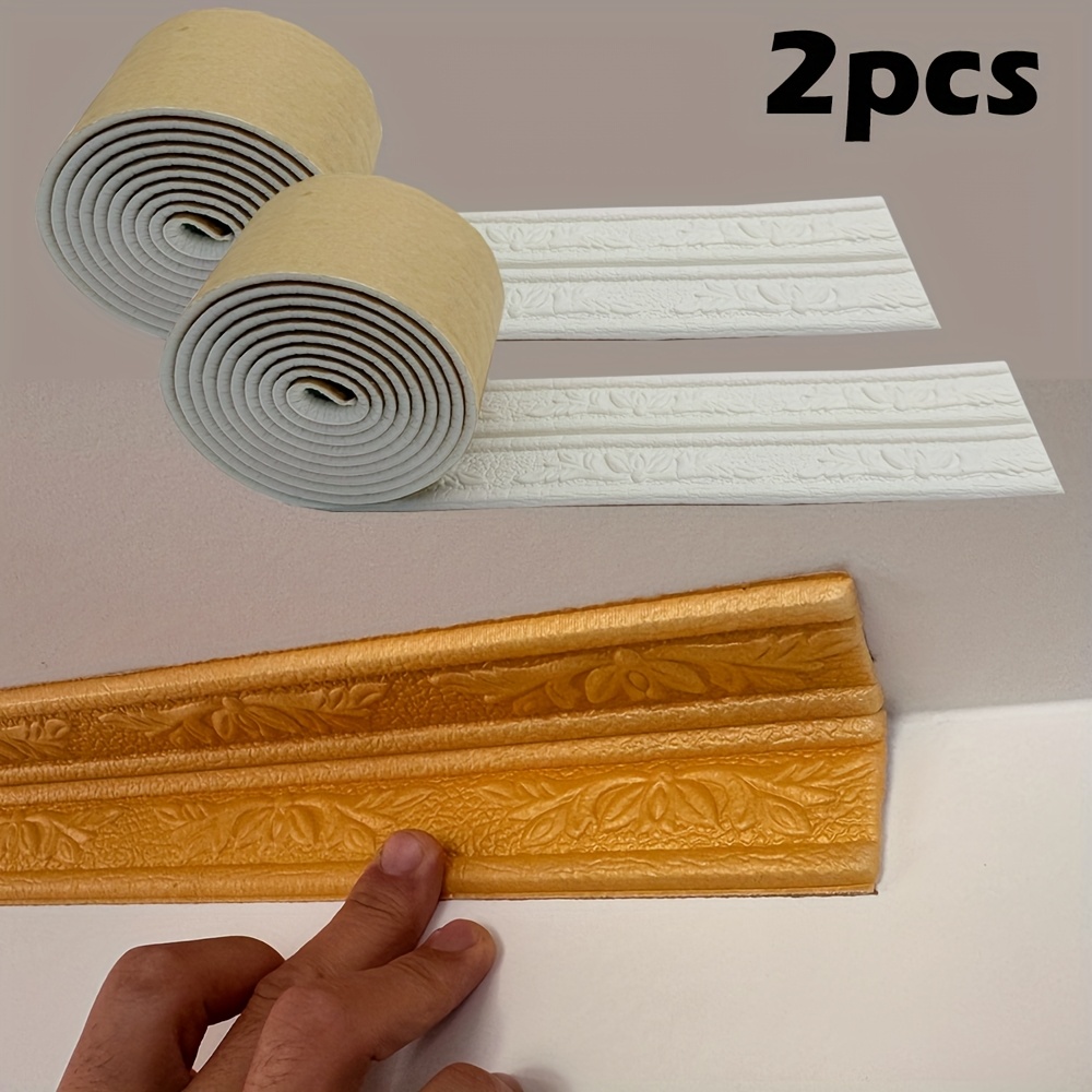 Baseboard Molding Trim - Papier peint auto-adhésif en relief, 2