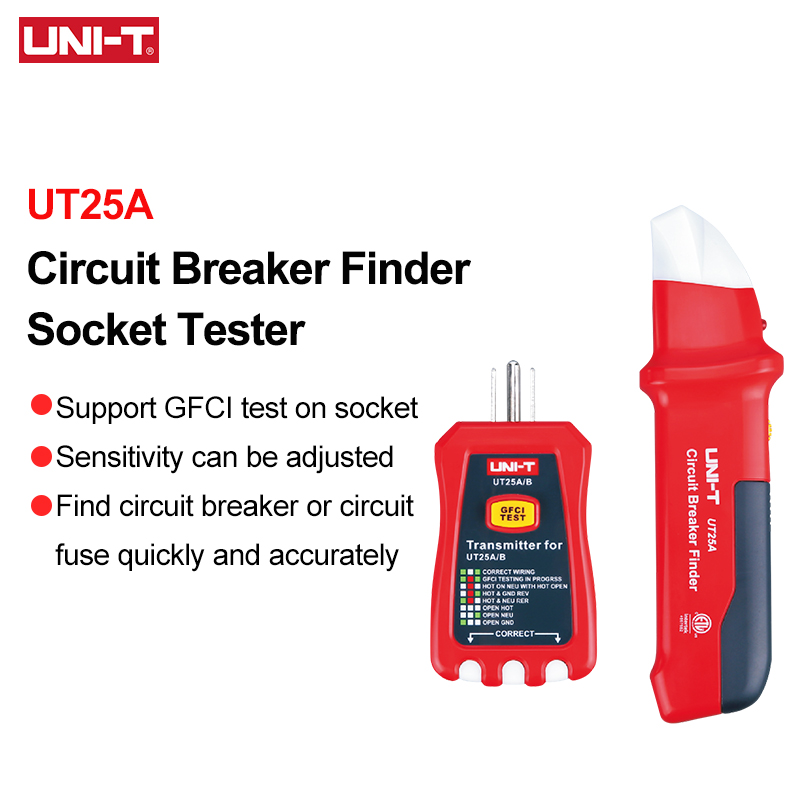 Circuit Breaker Finder - Détecteur de disjoncteur AC UNI-T UT25A,