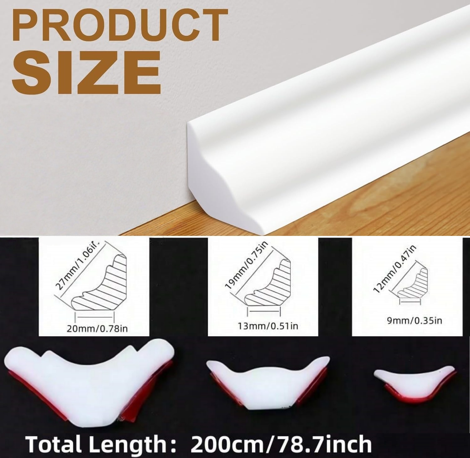 1 pièce Ligne décorative auto- - Baseboard Molding Trim avis et prix