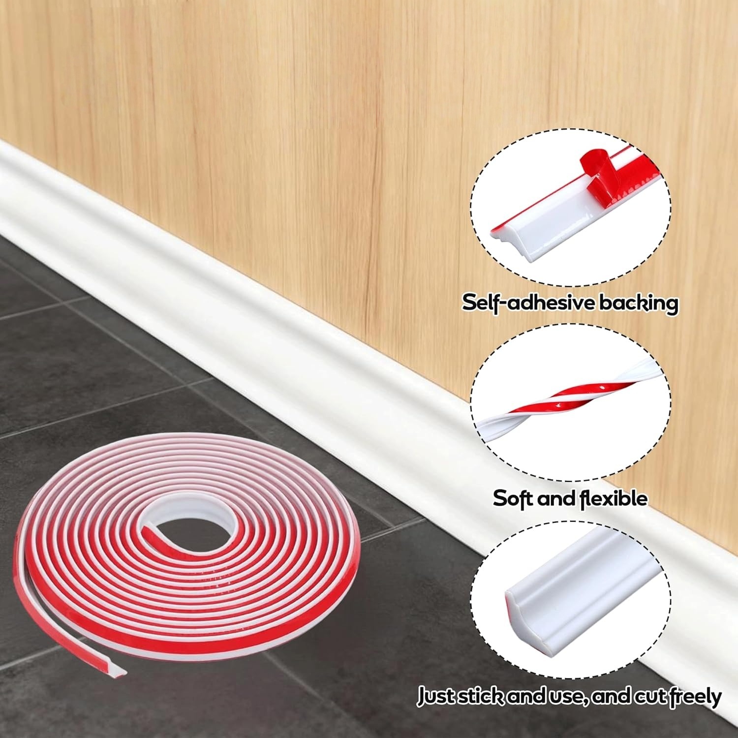 1 pièce Ligne décorative auto- - Baseboard Molding Trim avis et prix